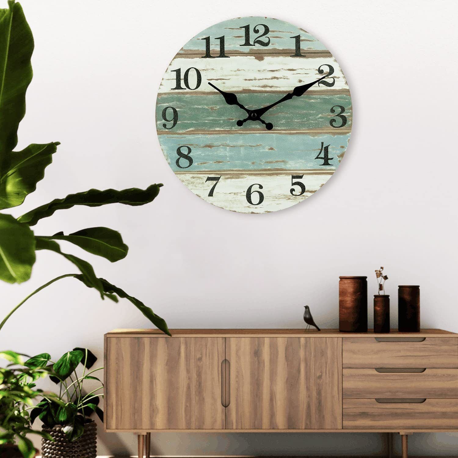 Wooden Wall Clock No.8, 10 Inch