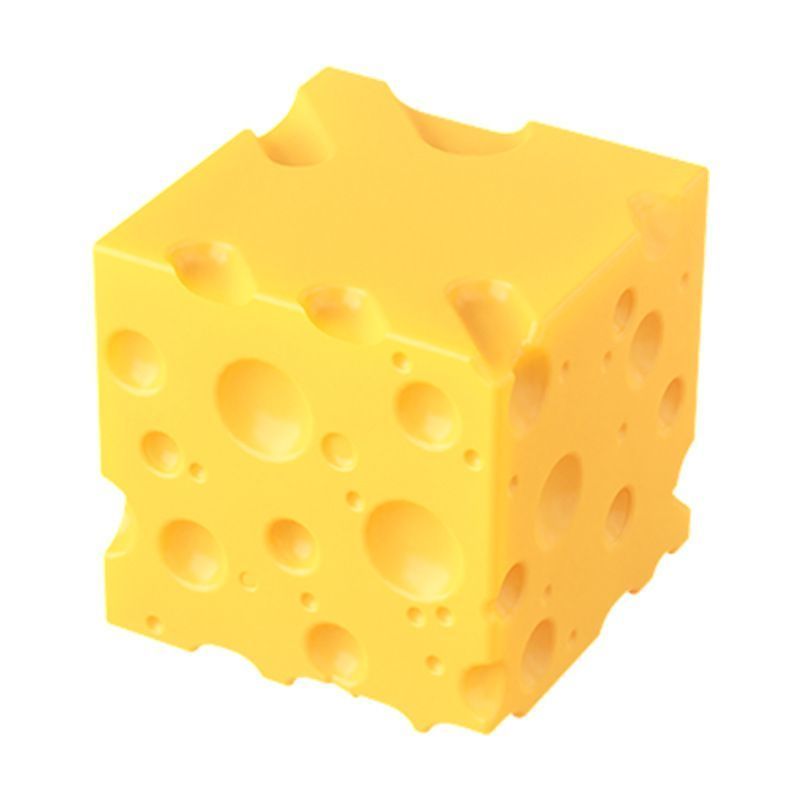 7cm Cheese Squishy with Box Banana Yellow