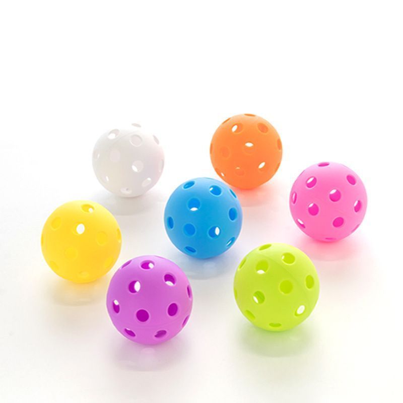 15Pcs 72mm Red Pickleballs 26-Holes