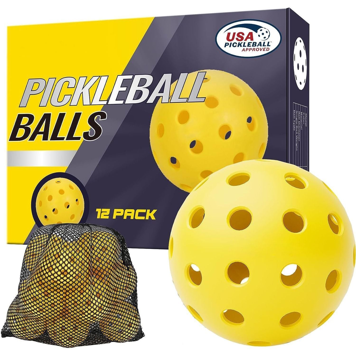 Pickleballs 40-Holes 12Pcs 07