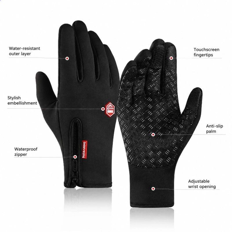 Upgraded Thermal Cycling Gloves - Grey M