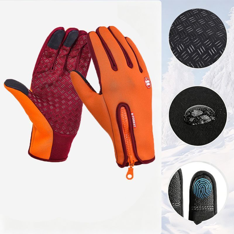 Upgraded Thermal Cycling Gloves - Orange L