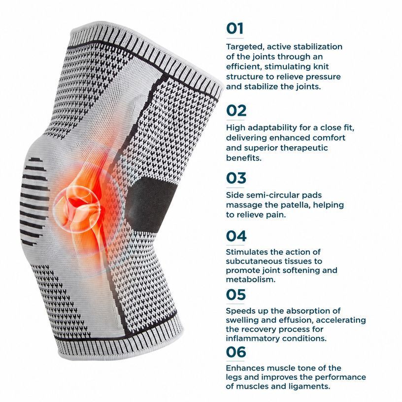 2 Pack Knee Sleeve Black Size S