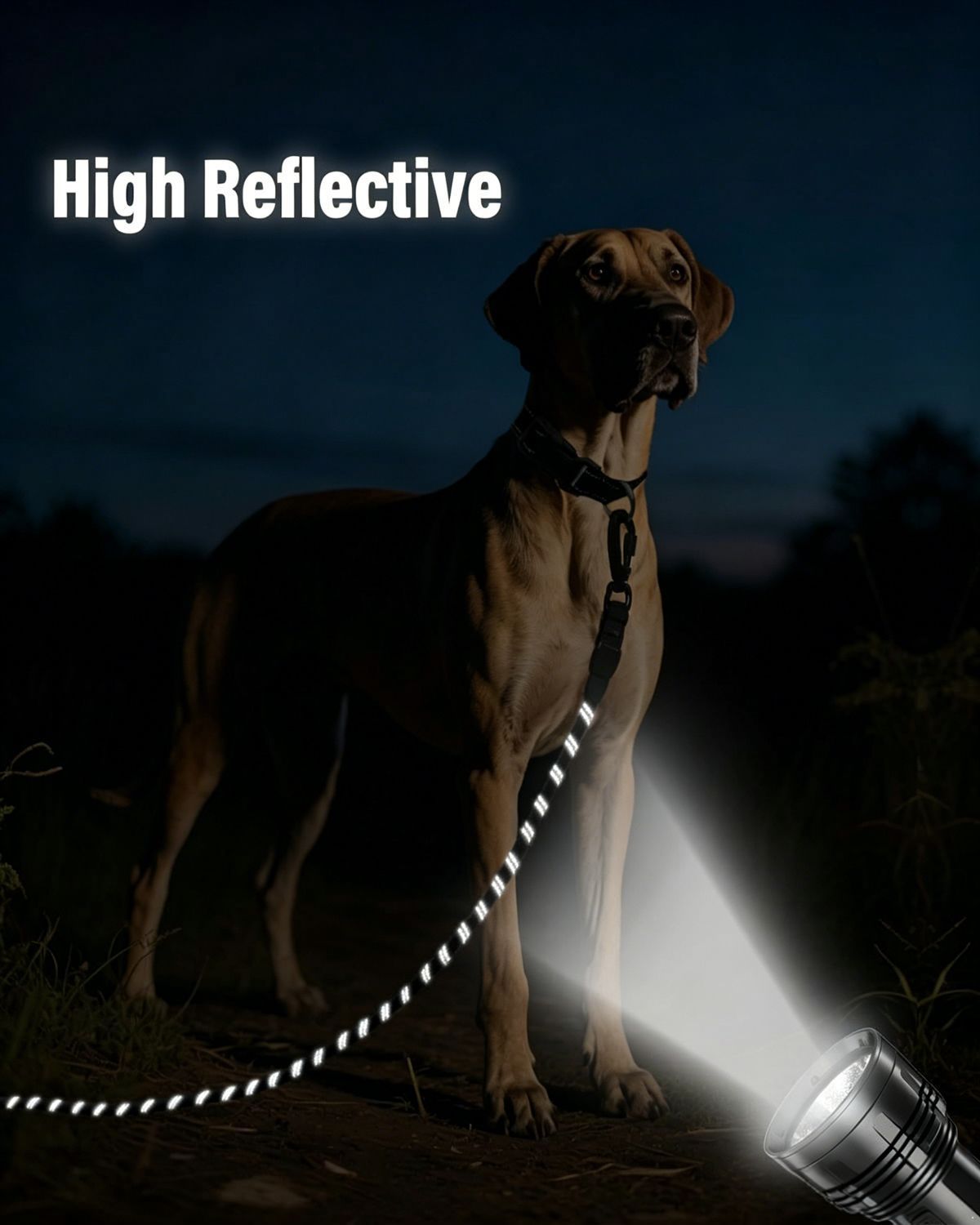 Large Dog Leash Black 02