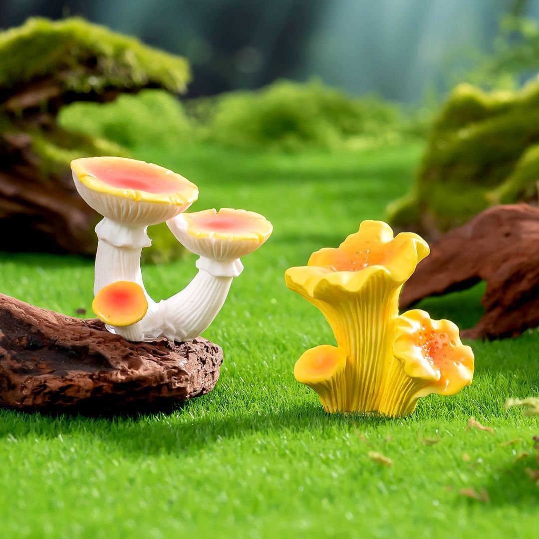 10pcs Artificial Mushroom Ornament-Type 3