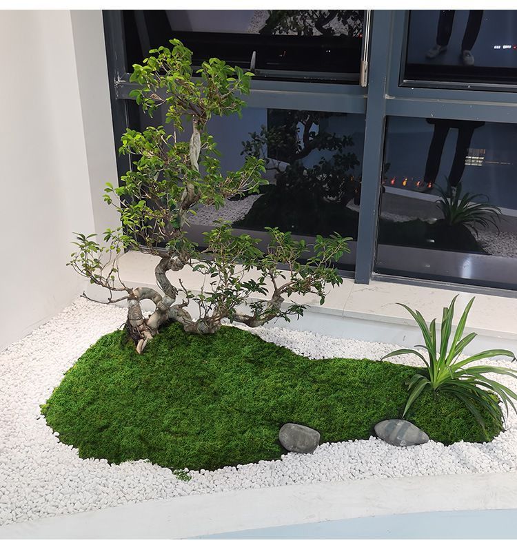 Light Green Artificial Moss 50×100cm