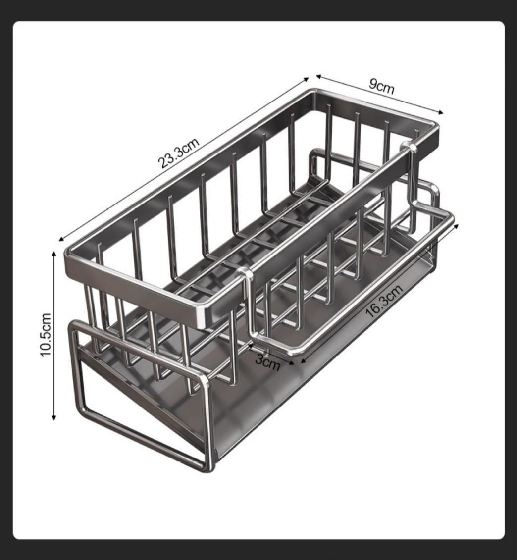 Low Profile Tilted Dish Drying Rack Black