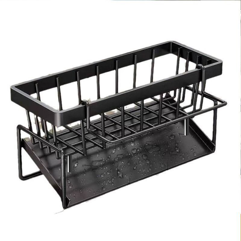 Tall Tilted Dish Drying Rack Black