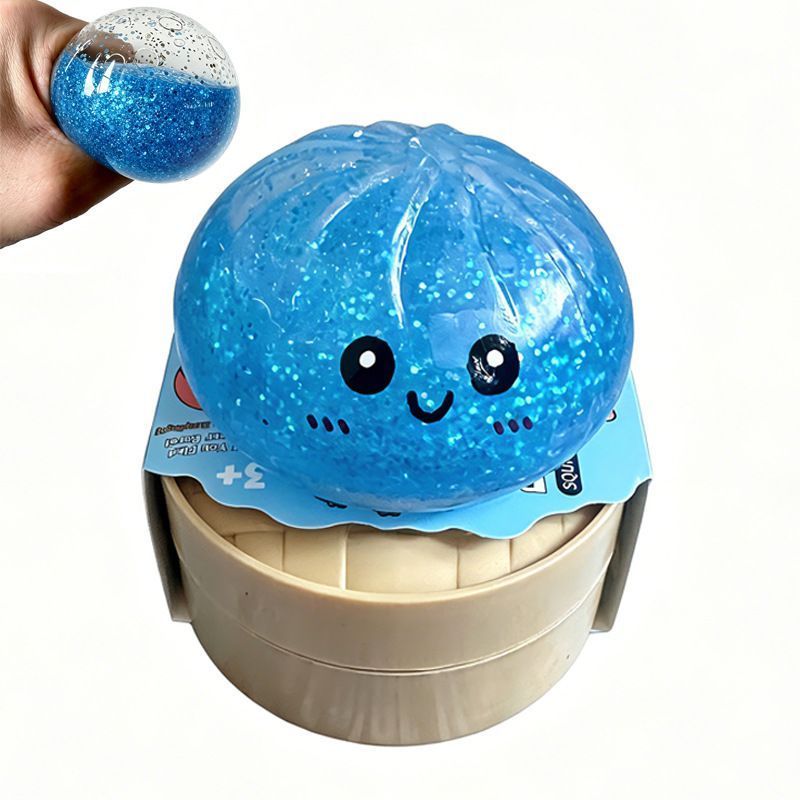 Gold Powder Pectin Blue Bun + Steamer