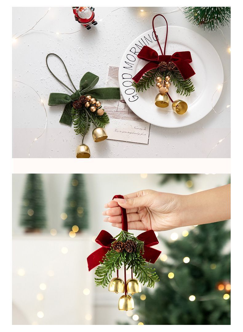 D5 Pinecone Triple Bells Red 2 Pack