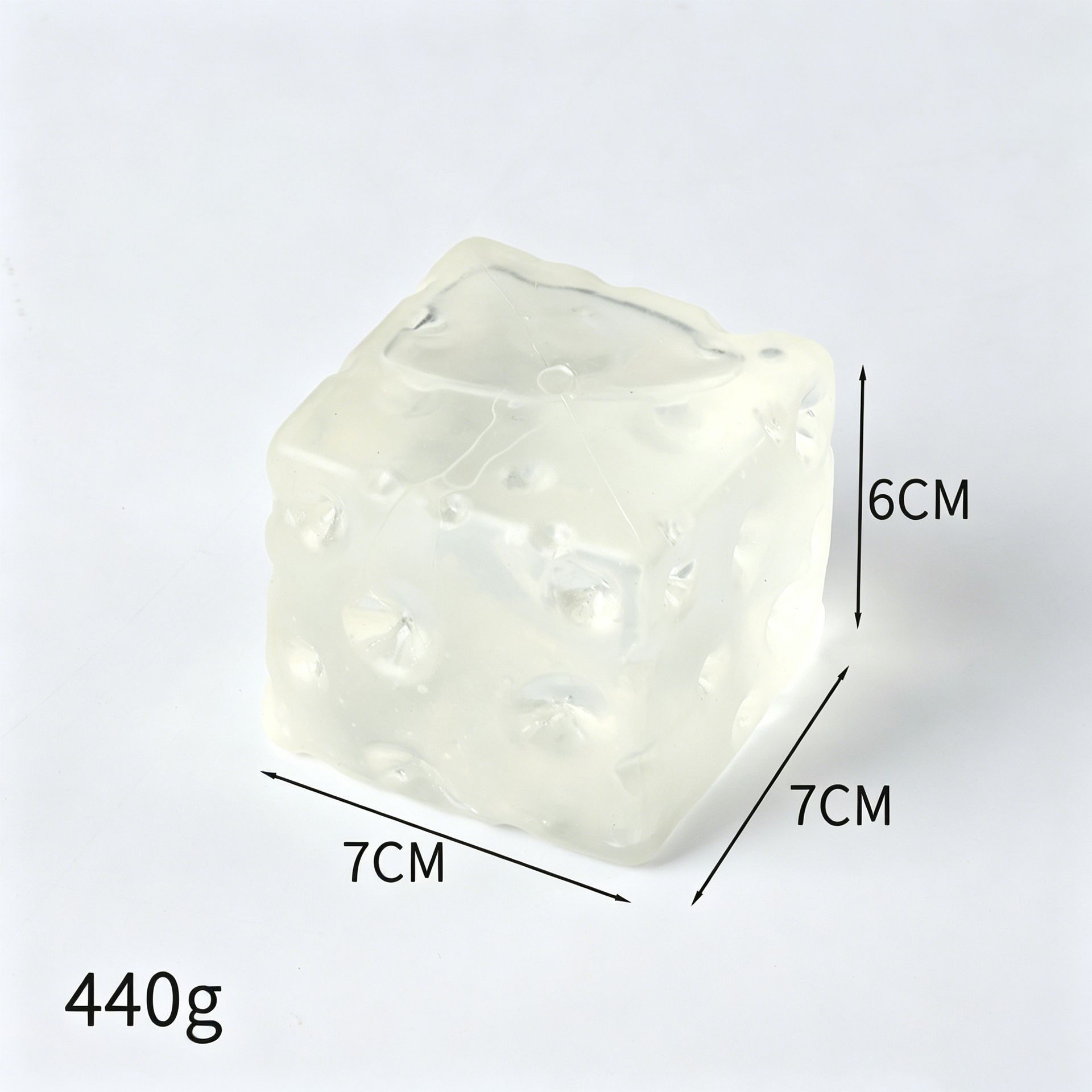 Transparent Cheese Squishy 7cm
