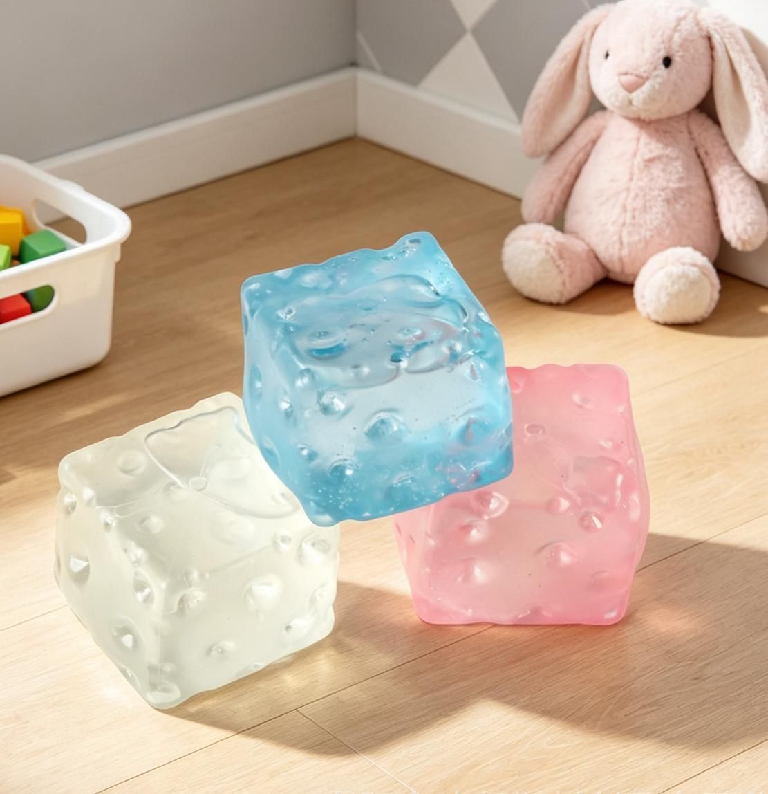 Pink Cheese Squishy 7cm