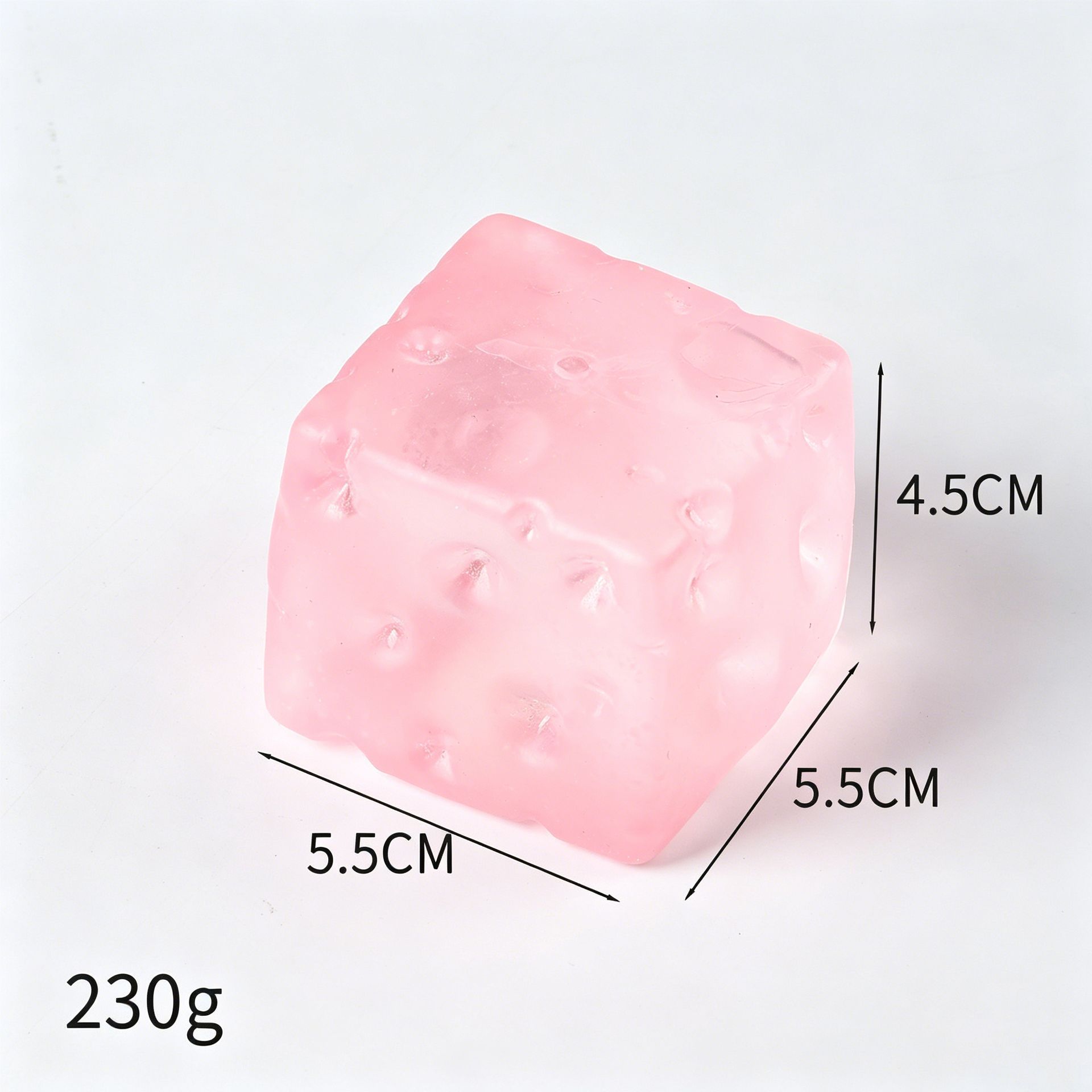 Pink Cheese Squishy 5.5cm