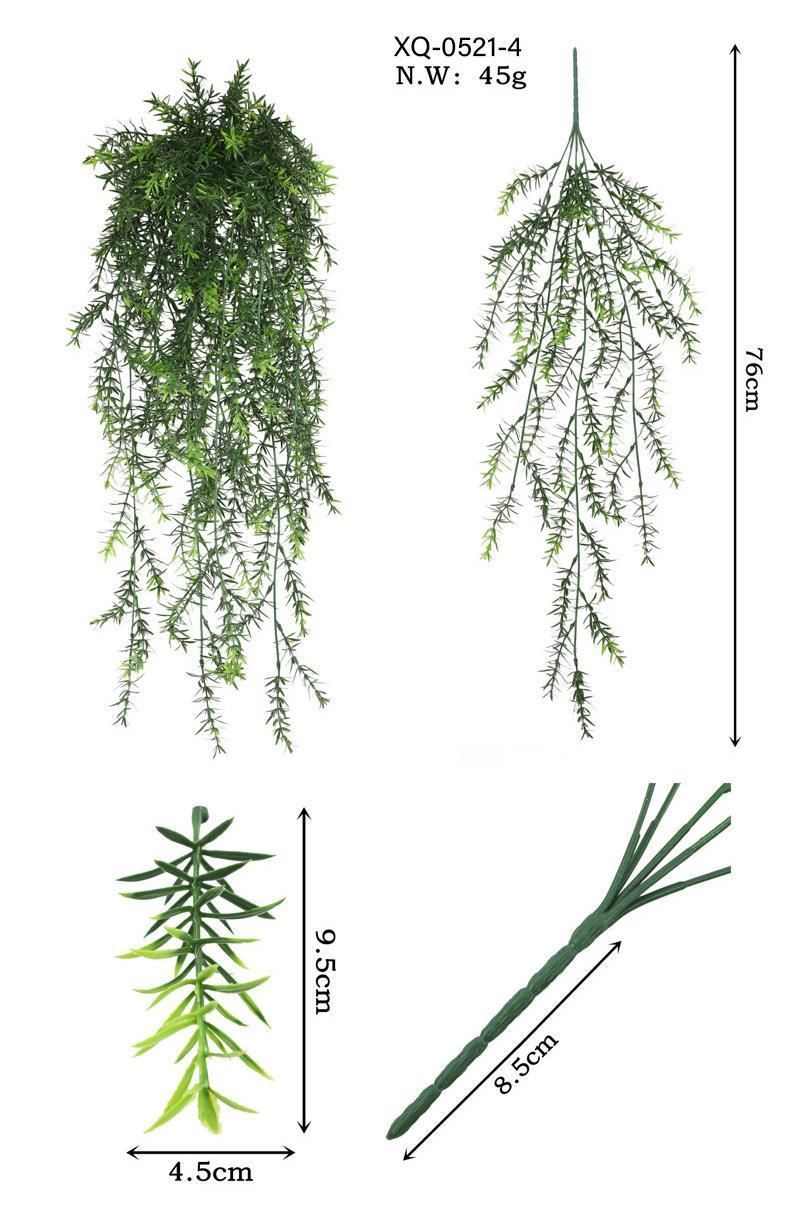 5-Fork Pine Needle Wall Hanging Vine 2 pieces