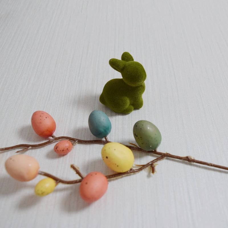 2PS Moss Bunny Decor 7.6cm High