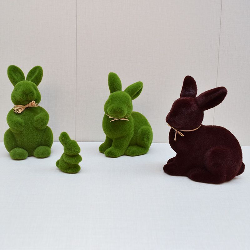 Moss Bunny Decor 8cm High