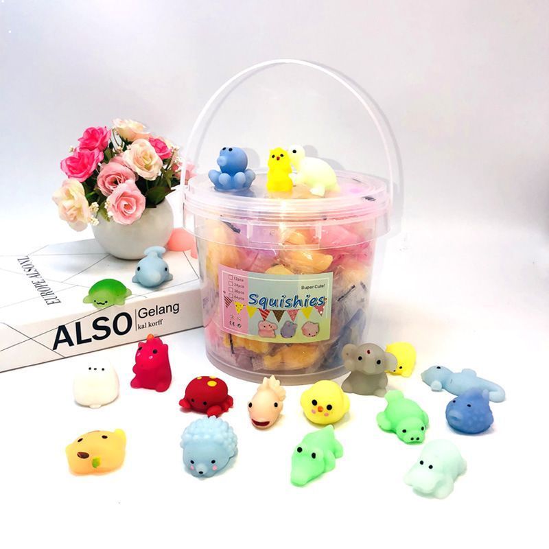 36pcs Mini Squishy Assorted 1 Bucket