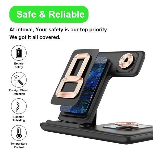 White 3-in-1 Wireless Charger