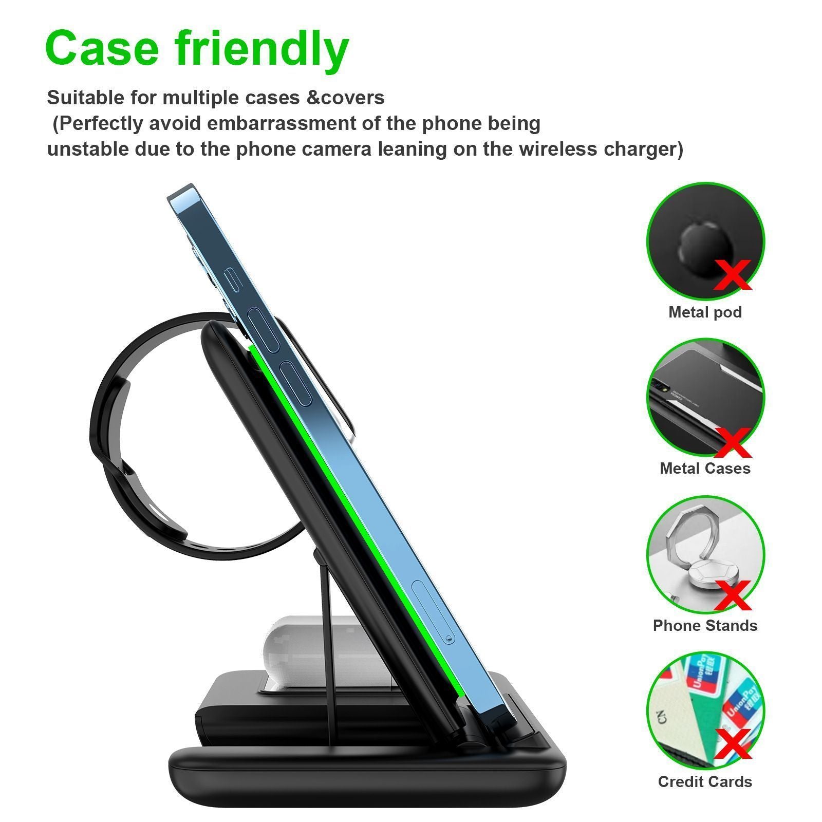 Pink 3-in-1 Wireless Charger