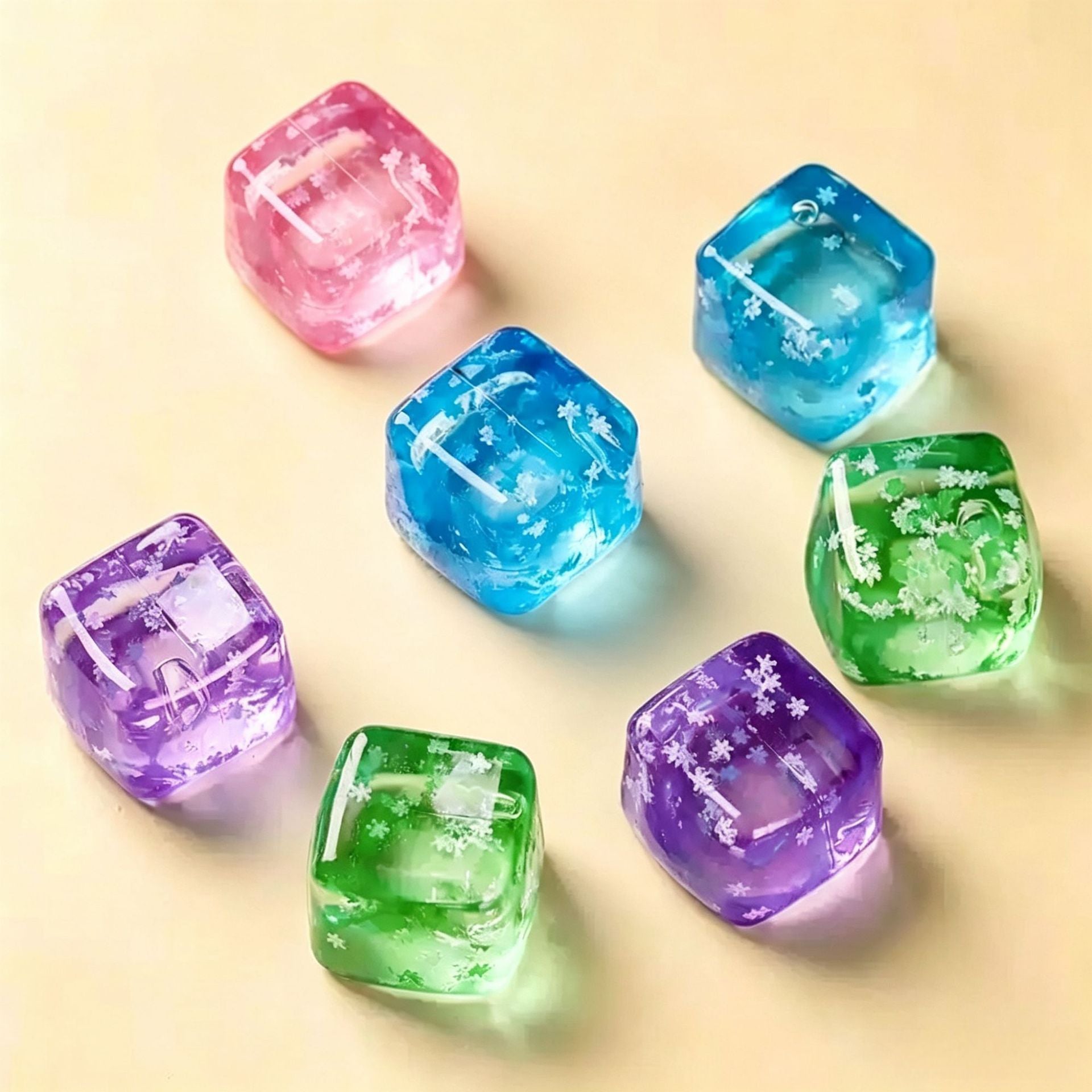 Fruit Themed Ice Cube Squishy Toy