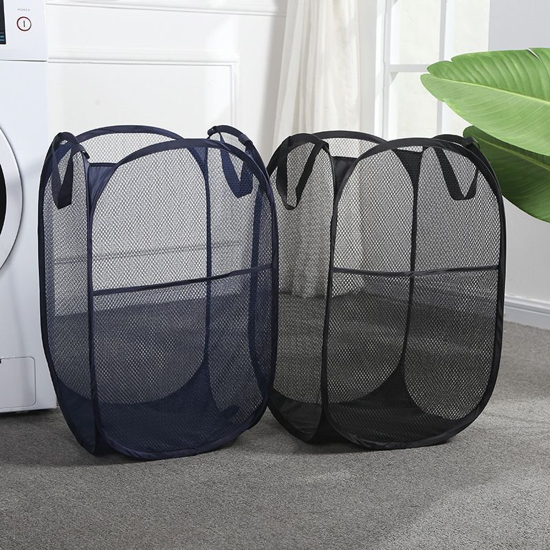 Foldable Laundry Hamper Light Gray 01