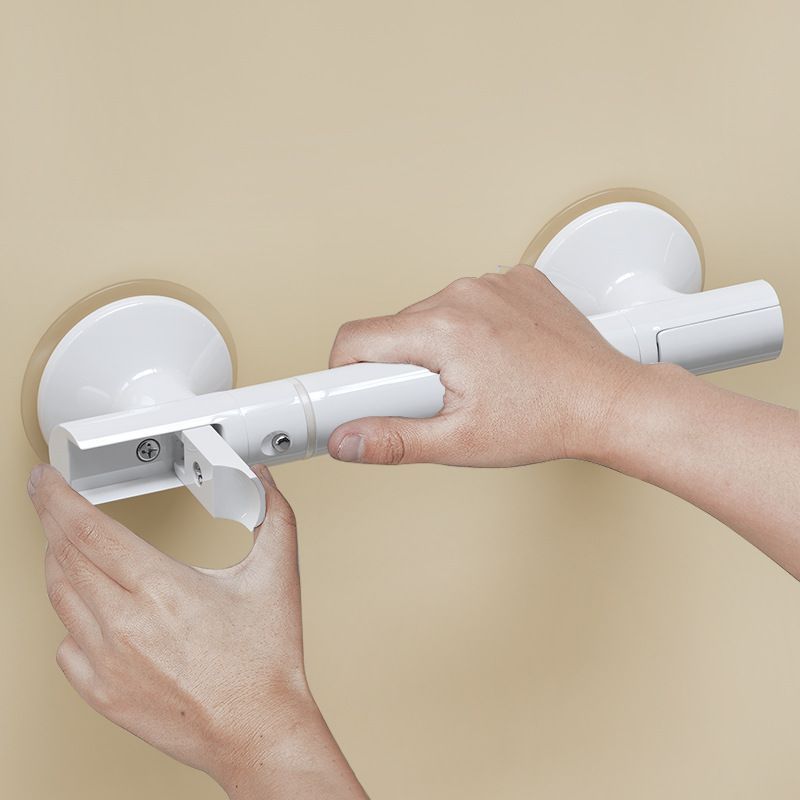 Extended White Suction Grab Bar
