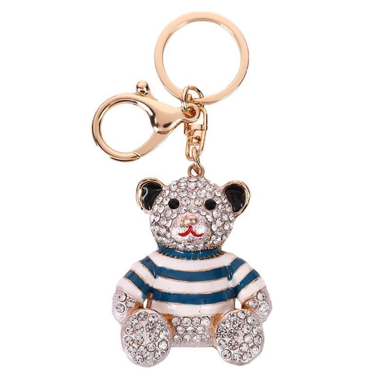2-Pack Crystal Bear Keychains 02