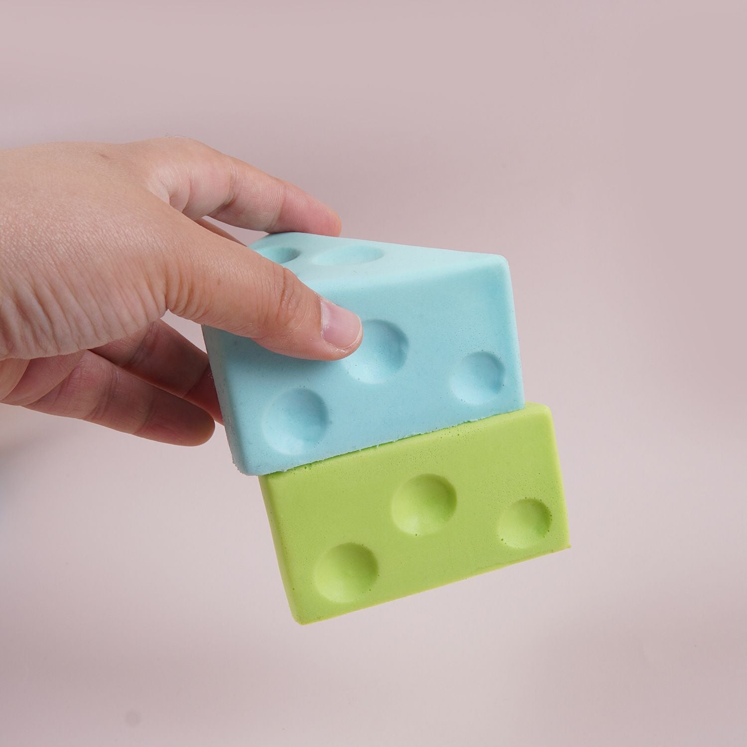 7.5cm Pink Triangle Cheese Squishy Toy