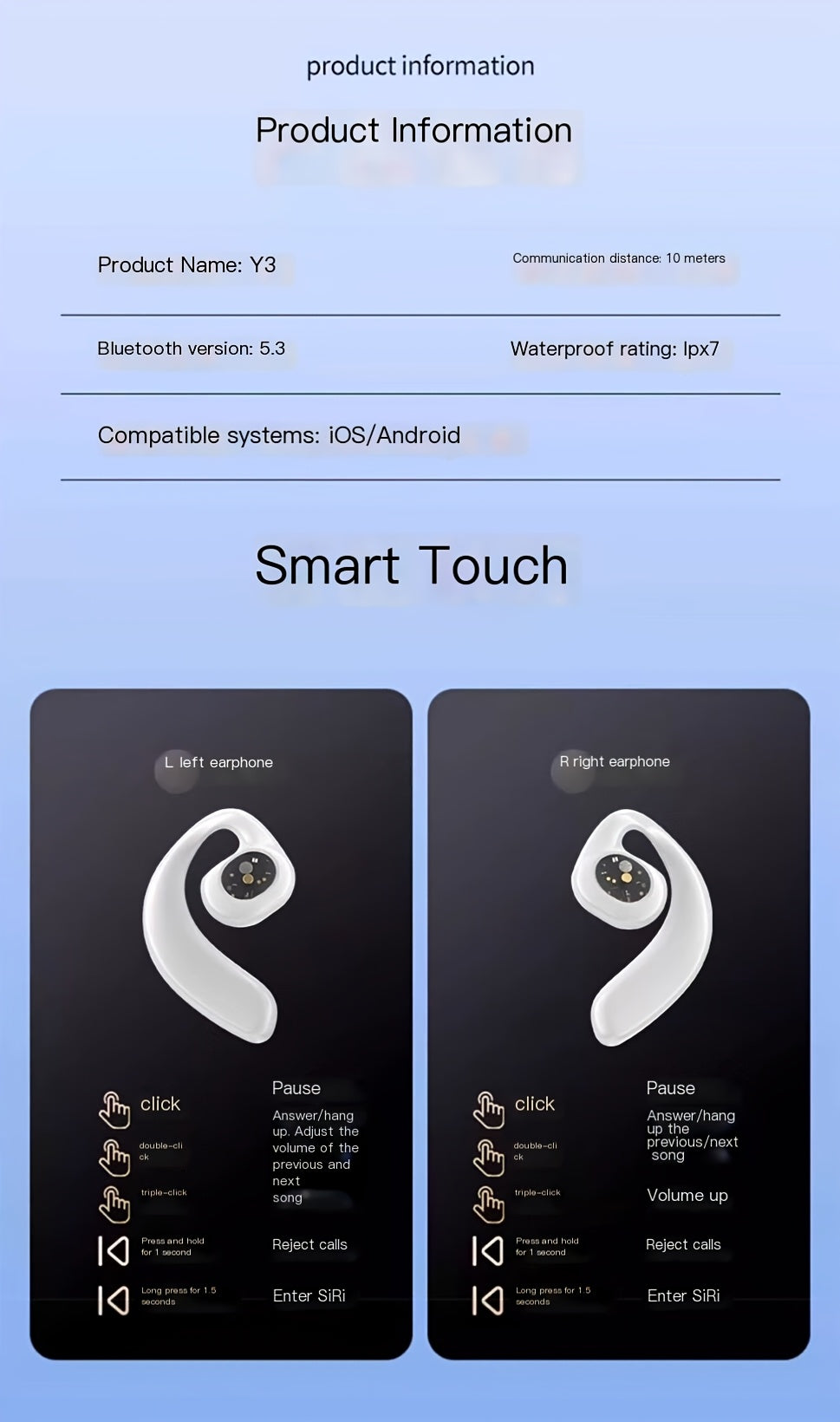 Microlab Y3 Bluetooth headset-Black