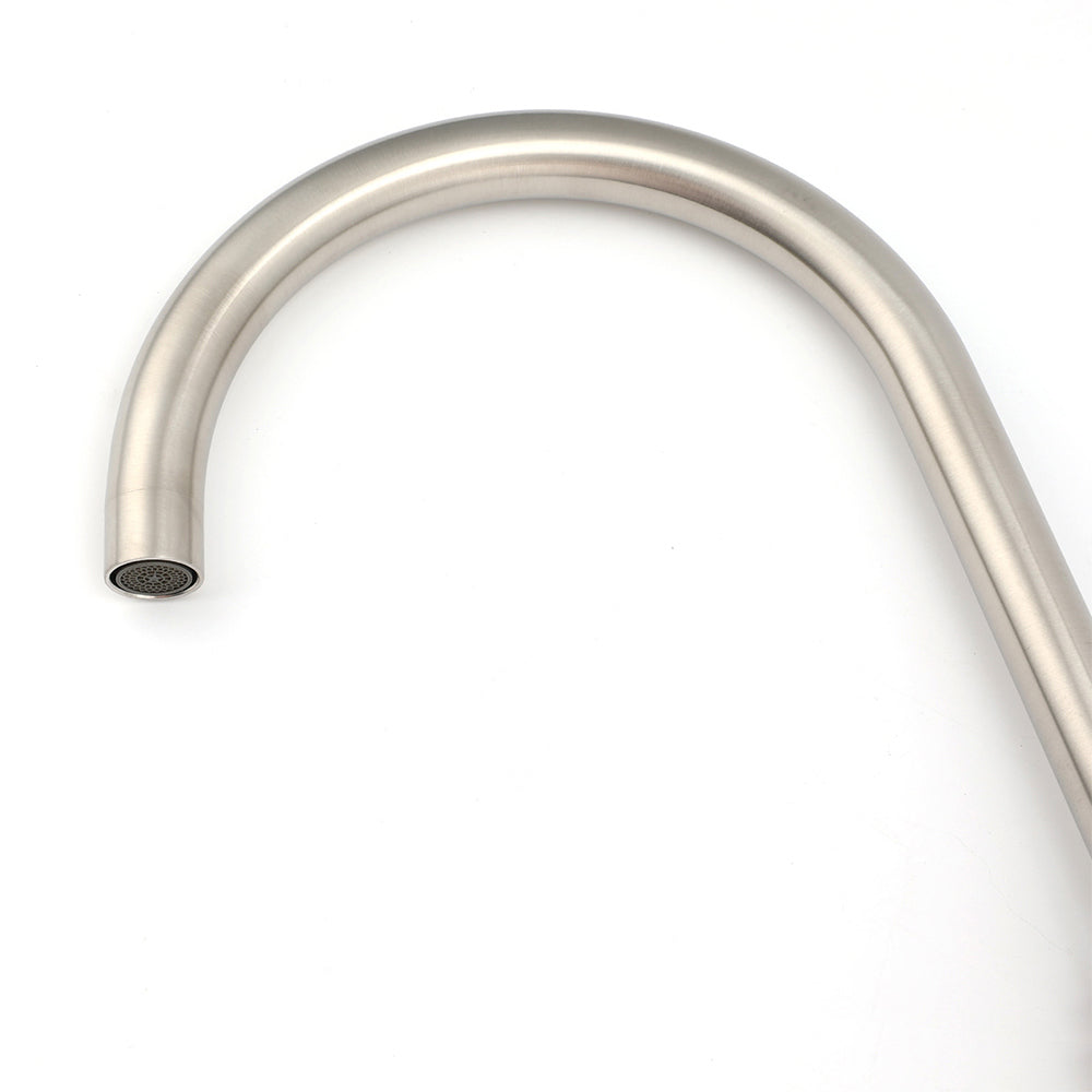 WELS Kitchen Laundry Swivel Sink Mixer Faucet Tap Spout Stainless Steel Brushed