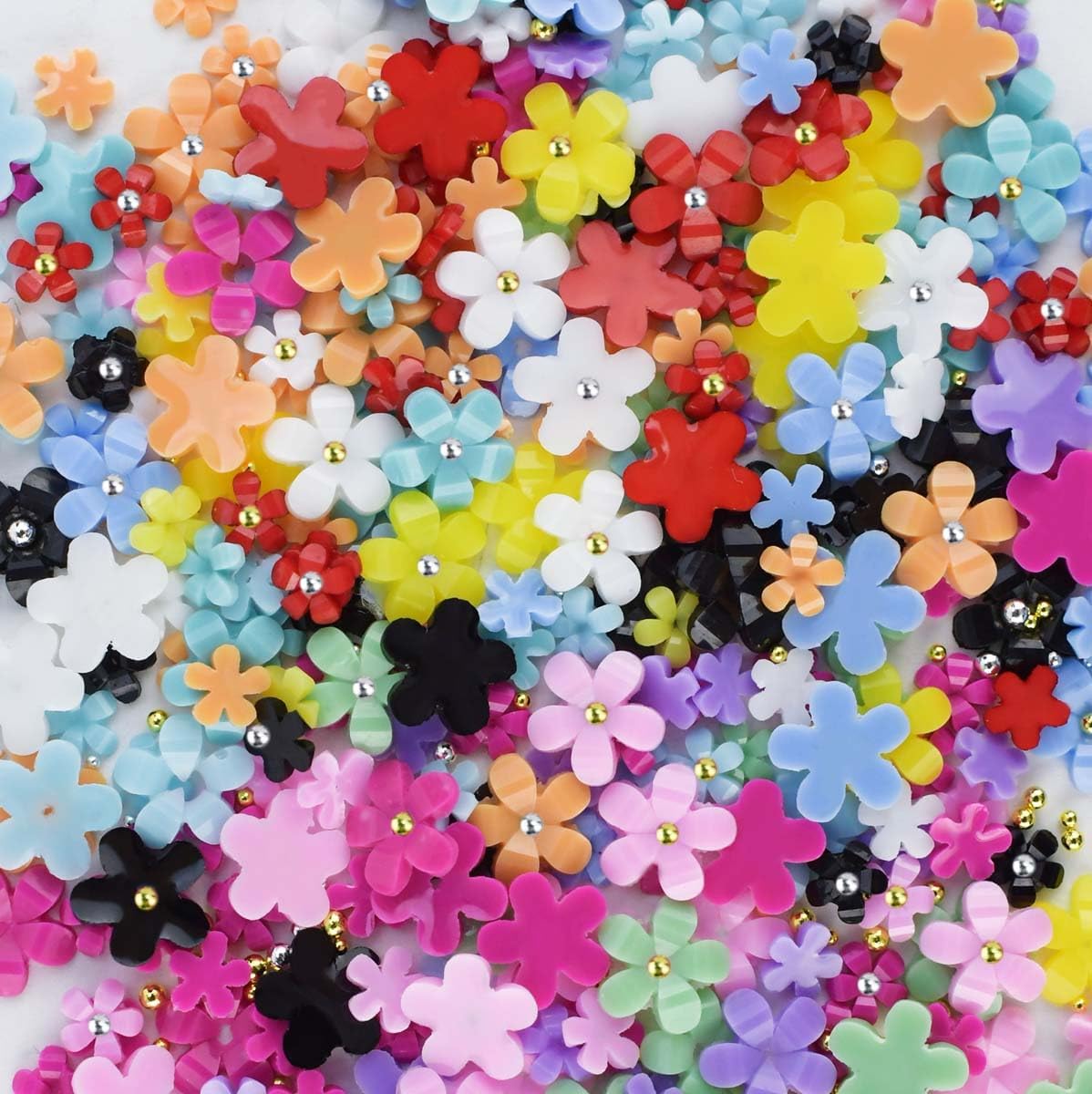 800 Pcs Nail Charms Art Butterfly 3D Nails Decoration Crafts DIY Diamonds Rhinestones Acrylic Jewelry Accessories Gold Silver Pearls Supplies Resin Flatbacks Flower Gems
