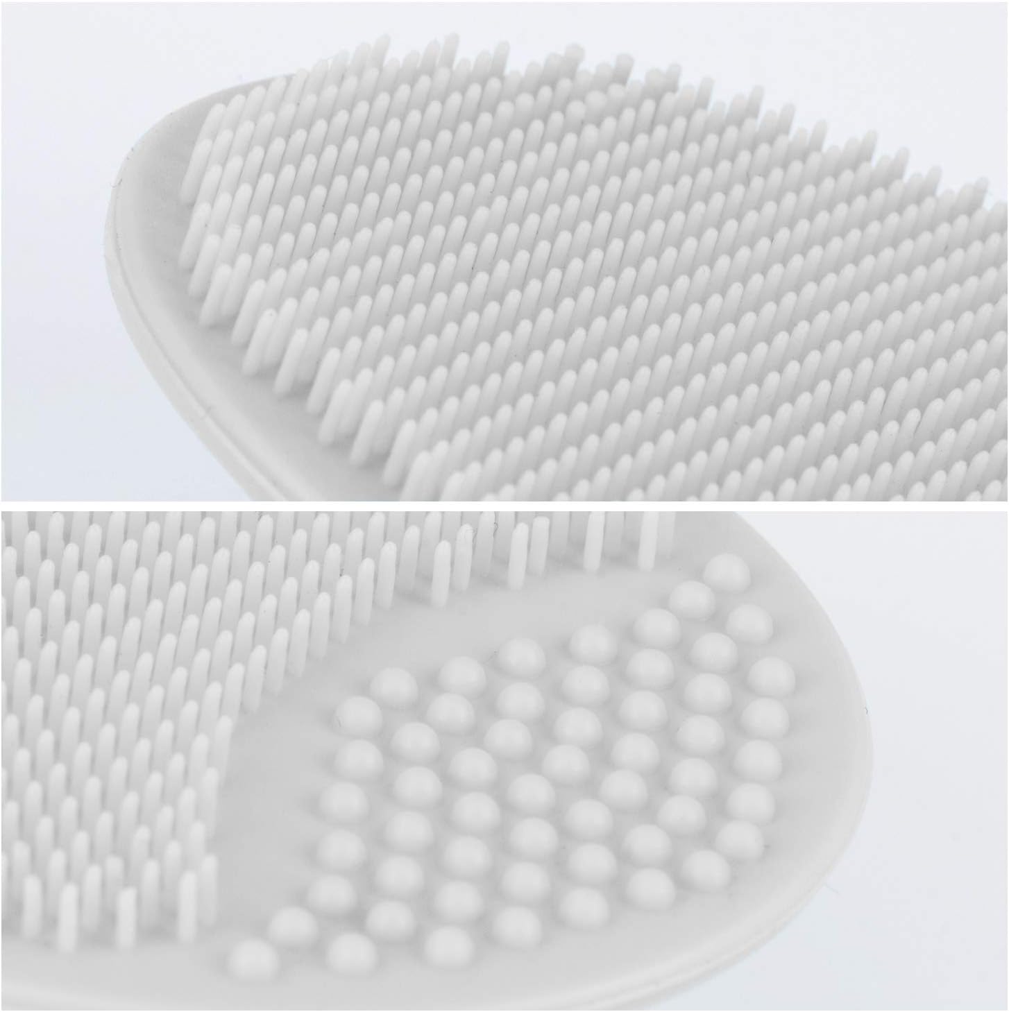 Silicone Face Scrubbers Exfoliator Brush-Facial Cleansing Brush Blackhead Scrubber Exfoliating Pads Precision Pore Pad Acne Removing Brush-2 Pack, White