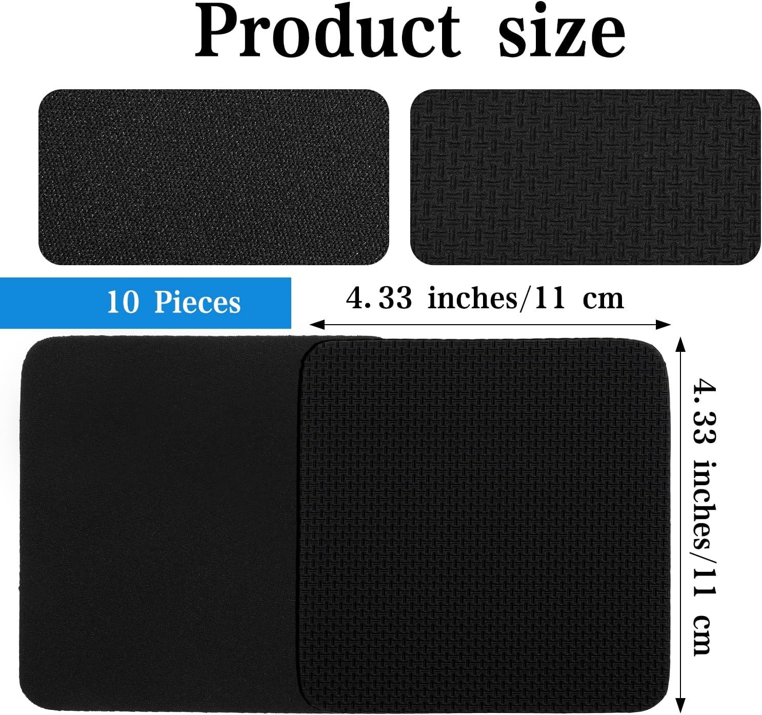 8 PCS Gym Grip Pads Rubber Weight Big Back Lifting Grips Workout Hand Pads Anti-Slip Weight Training Hand Grips Hands Protector for Gym Pull up Training Men Women No Sweaty Black