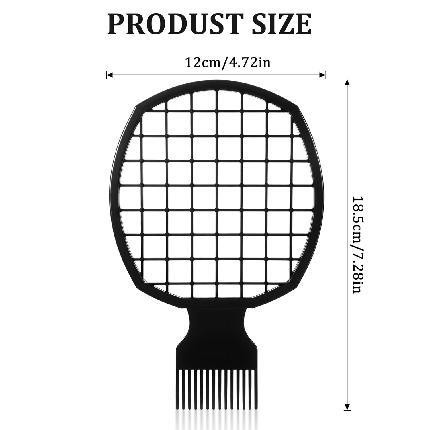 Xindojuz 2 PCS Twist Comb, Sponge Brush for Hair, 2 In 1 Afro Hair Pick Comb Set for Black Men and Women Curls, Dual-sided Design, ABS Material Hairpicks for Men Black