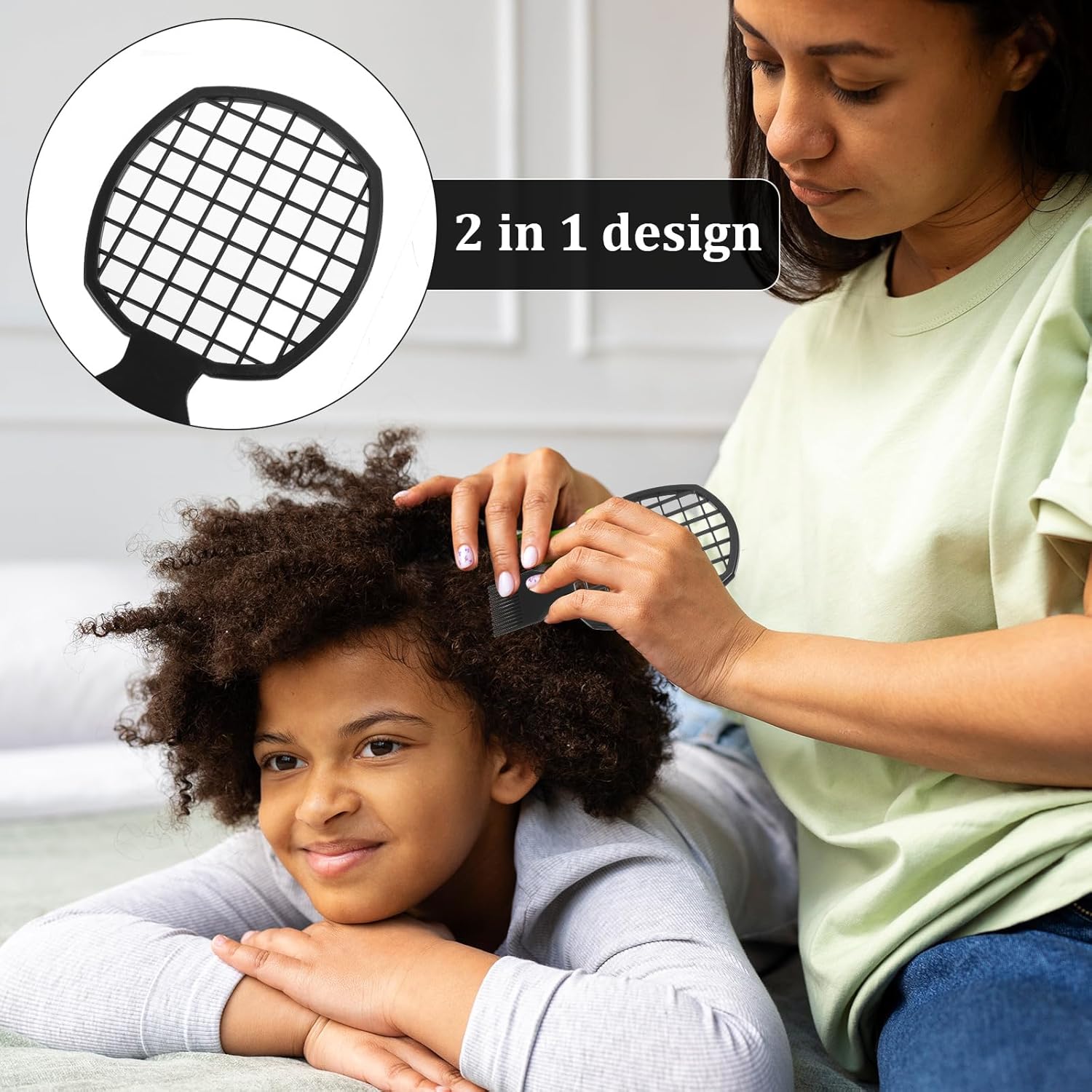 Xindojuz 2 PCS Twist Comb, Sponge Brush for Hair, 2 In 1 Afro Hair Pick Comb Set for Black Men and Women Curls, Dual-sided Design, ABS Material Hairpicks for Men Black