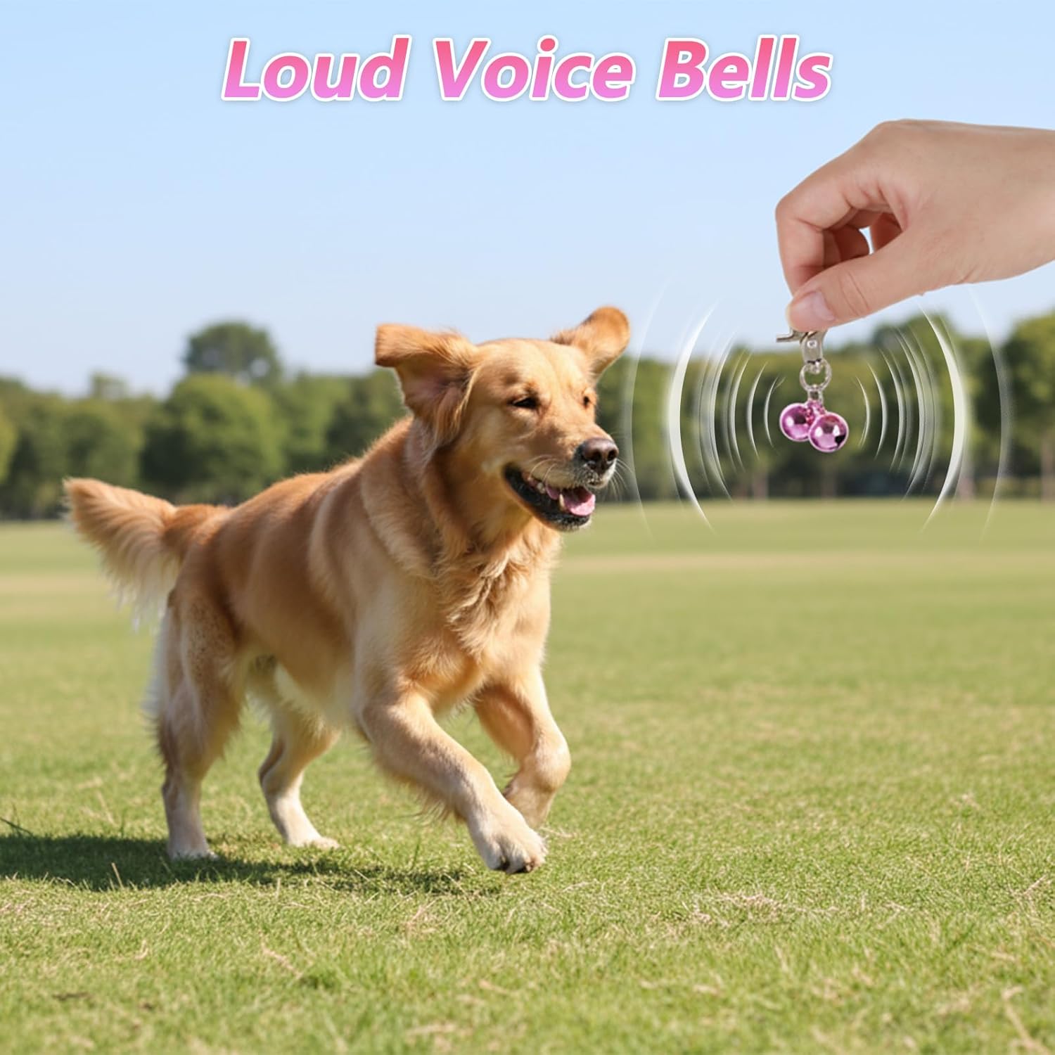 2 PCS Pet Bells for Collar Small Bell for Dog Cat Collar Bells Only Loud Training Pendant Accessories Stainless Steel Collars Charm with Heavy Duty Snap Clips for Dogs Kitty Puppy Pet Purple