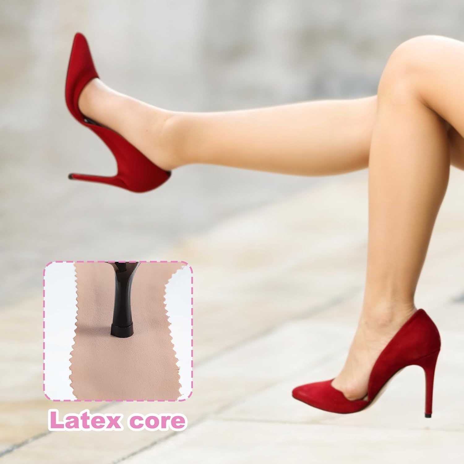 2 Pairs High Heel Comfort Pads, Invisible Self-Adhesive Cushion Insoles Arch Support Weight Shifting Shoe Inserts for Women Comfort Insoles Shoe Pads for Sandals Flats Pump Dress Shoes Boots Beige