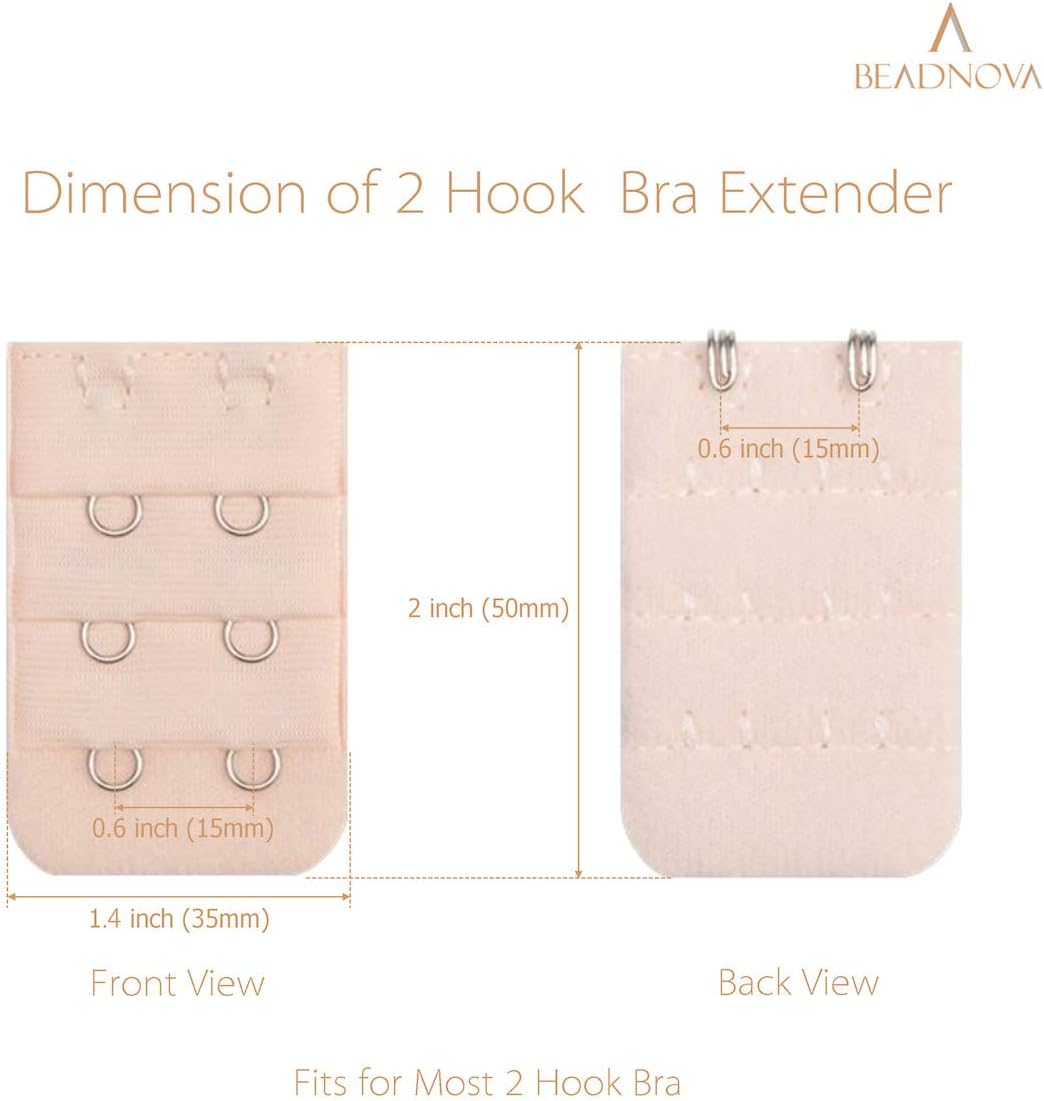 Bra Extender 2 Hook Bra Back Clips Bra Strap Extender Bra Clasp 4pcs