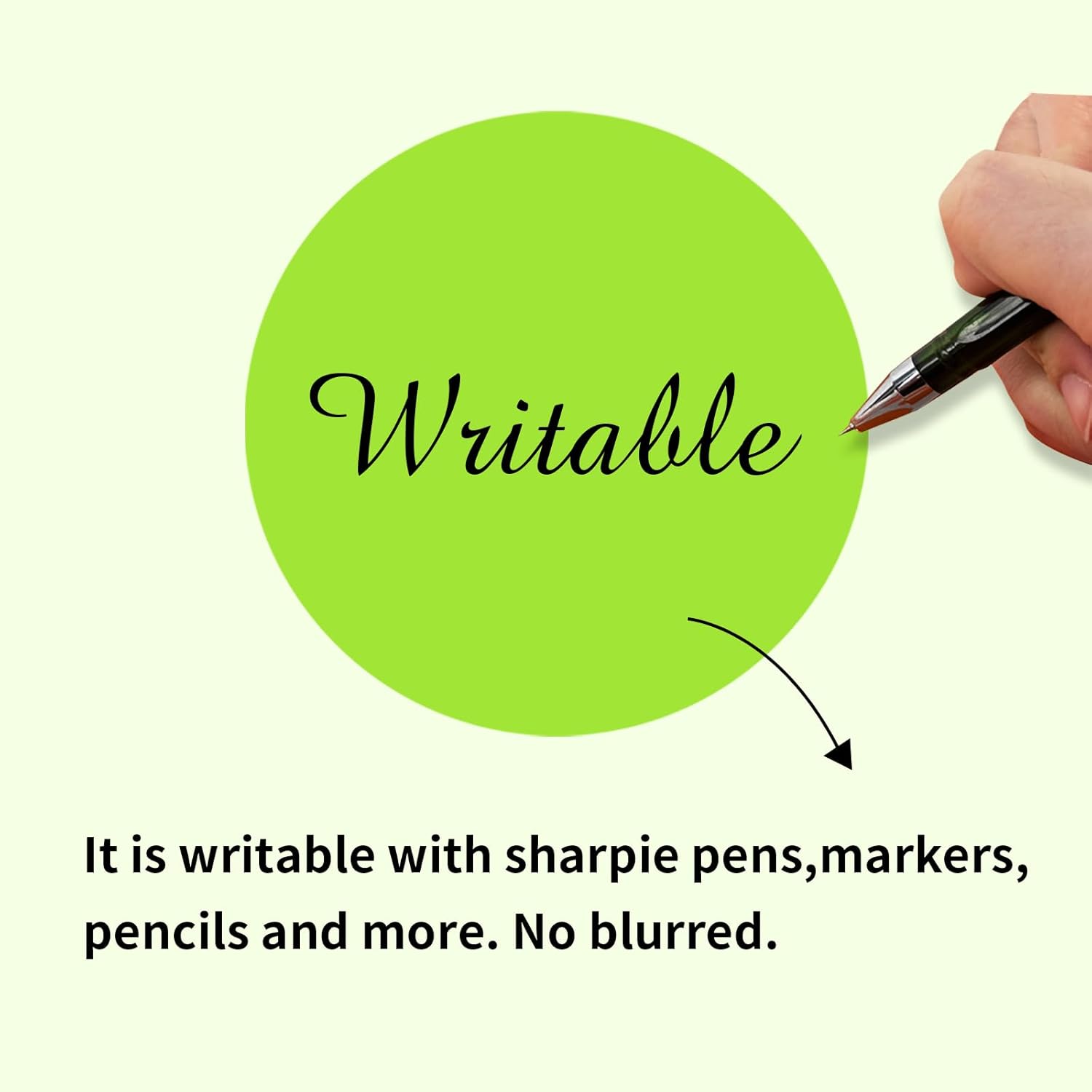 STARLIBOO Dot Stickers: 3in Removable Circle Stickers, Writable for Office, Garage/Yard Sale 200Pcs, 10 Colors