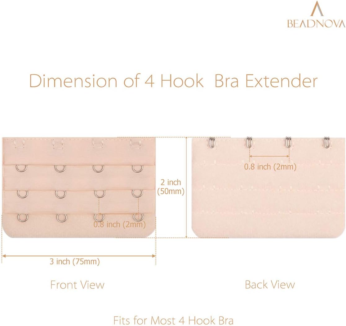 Bra Extender 4 Hook Bra Back Clips Bra Strap Extender Bra Clasp 4pcs