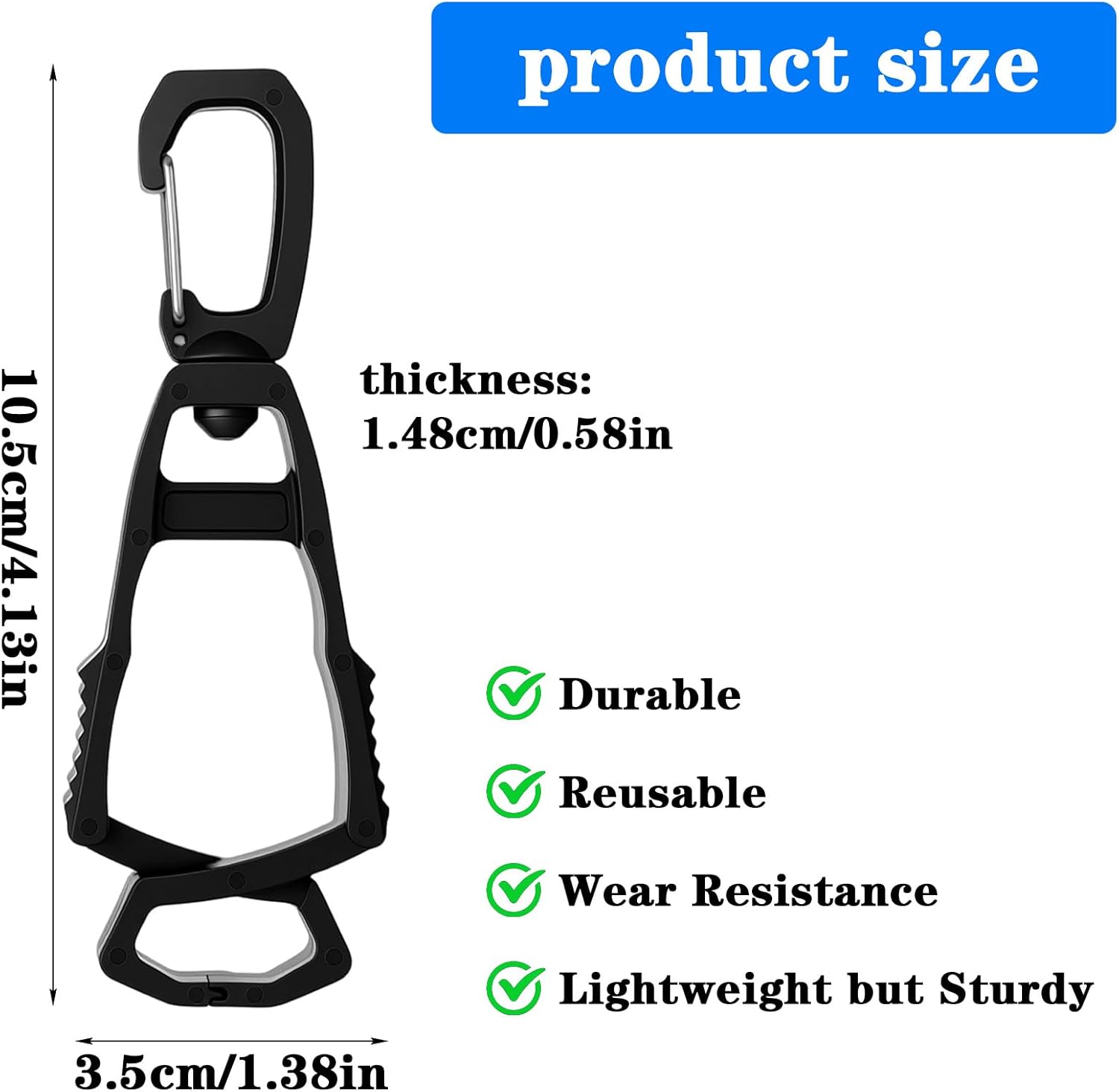 6PCS Glove Clips for Work Glove Holders, Powerful Bite Gloves Holder Clip for Duty Belt and Pants Prevent Loss and Free Hands Gloves Clips for Construction Improve Work Efficiency and Safety 2 Color