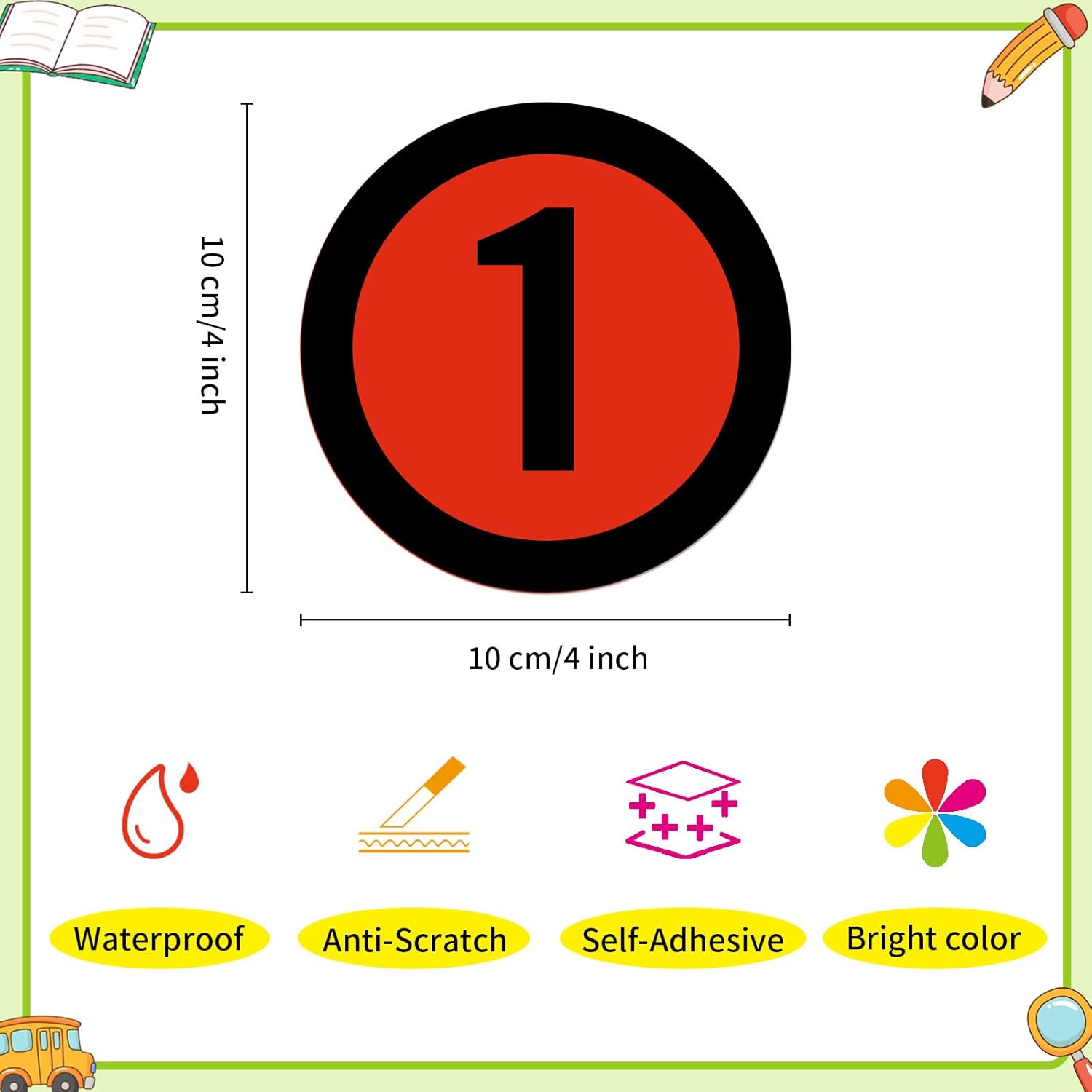 Line up Spots for Classroom Floor- Number Spot Markers Stickers, 36Pcs Floor Numbers for Classroom Lining up Number Stickers for Back to School Kindergarten Preschool Elementary Supplies