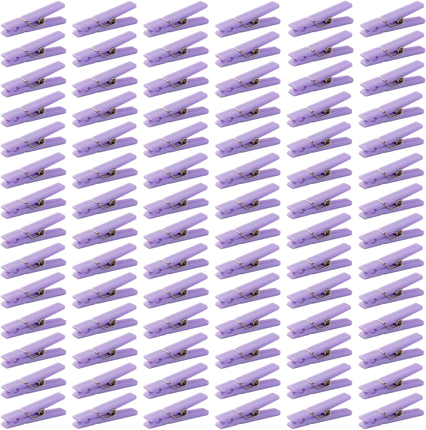 48PCS Clothes Pins Baby Shower Clothespin Favors Pink Girl Blue Boy Party Game Purple Clothespin Purple