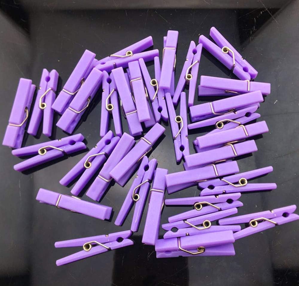 48PCS Clothes Pins Baby Shower Clothespin Favors Pink Girl Blue Boy Party Game Purple Clothespin Purple