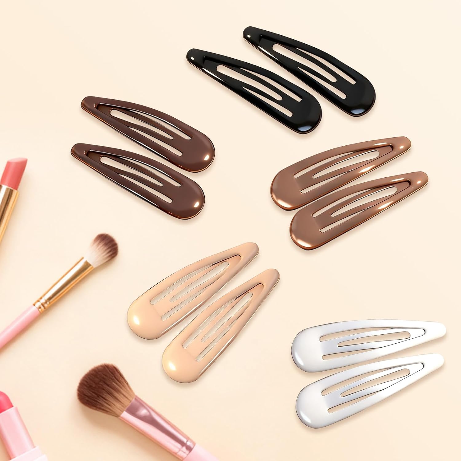 30PCS Hair Clips for Women, Girls & Hair Pins: l Non-Slip 20 Mini 1.89" Snap & 10 Large 3.5" Alligator & Duckbill Sectioning Clips, Salon Styling & Kids Hairstyle Use Multi-Color