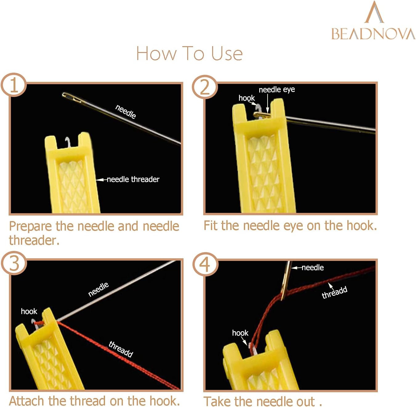 Automatic Needle Threader 5 Pcs Sewing Needle Threaders Automatic Threading Device for Sewing Embroidery Cross Stitch Craft Stitching Knitting Quilting