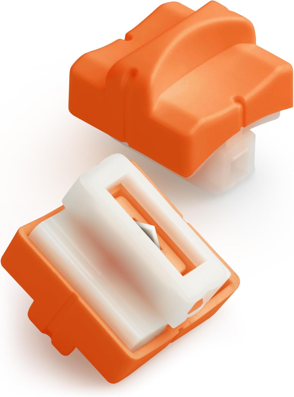 2Pcs Refill Blades for A4 A5 Paper Cutter, Spring-Loaded Safeguard Design Replacement Blade for Paper Trimmers Orange
