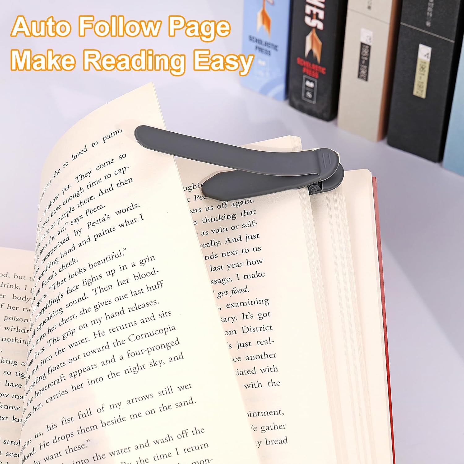 3Pcs Automatic Bookmark, Silicone Smart Book Marks for Reading Women, Men, Kids,Cute Unique Book Markers Bookmark Clip Reading Accessories Gifts for Book Lovers 1 Dark Grey+1 Light Grey+1 Beige