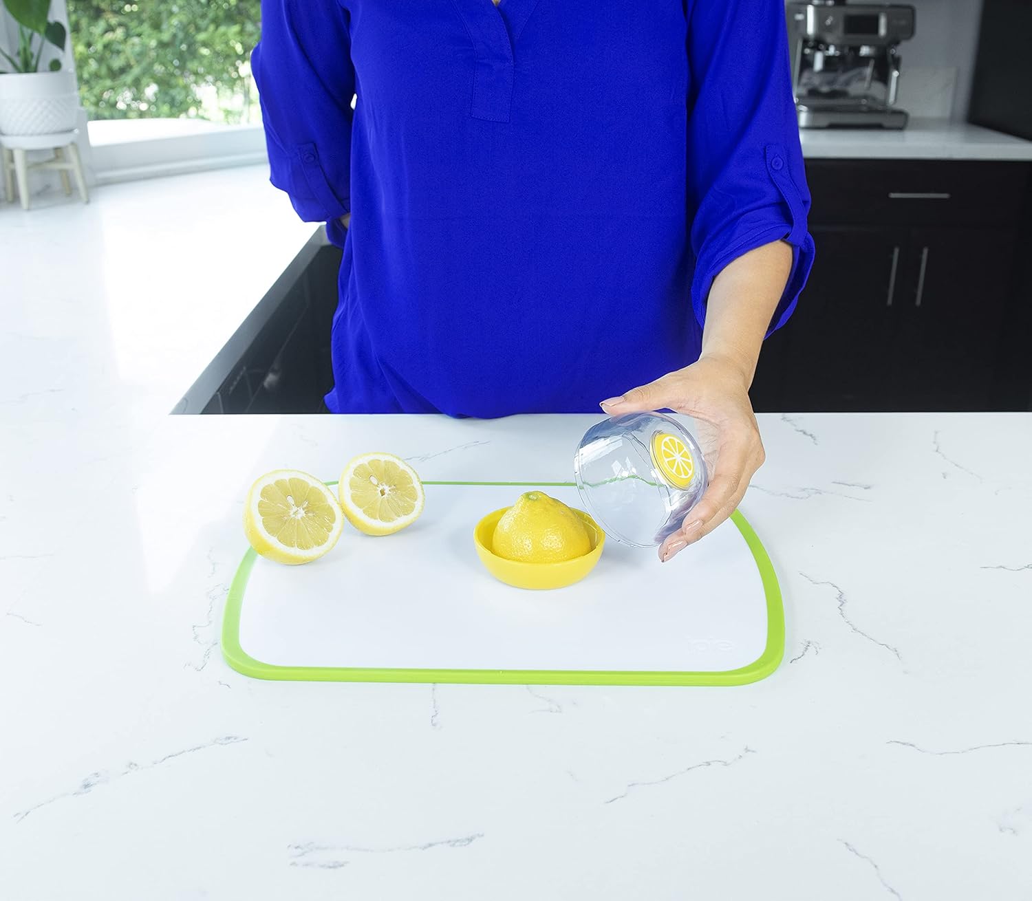 Fresh Flip Pod Lemon Storage Container, Keeps Leftover Half Flavorful and Firm in Fridge, Reusable Kitchen Gadget, BPA Free, Dishwasher Safe