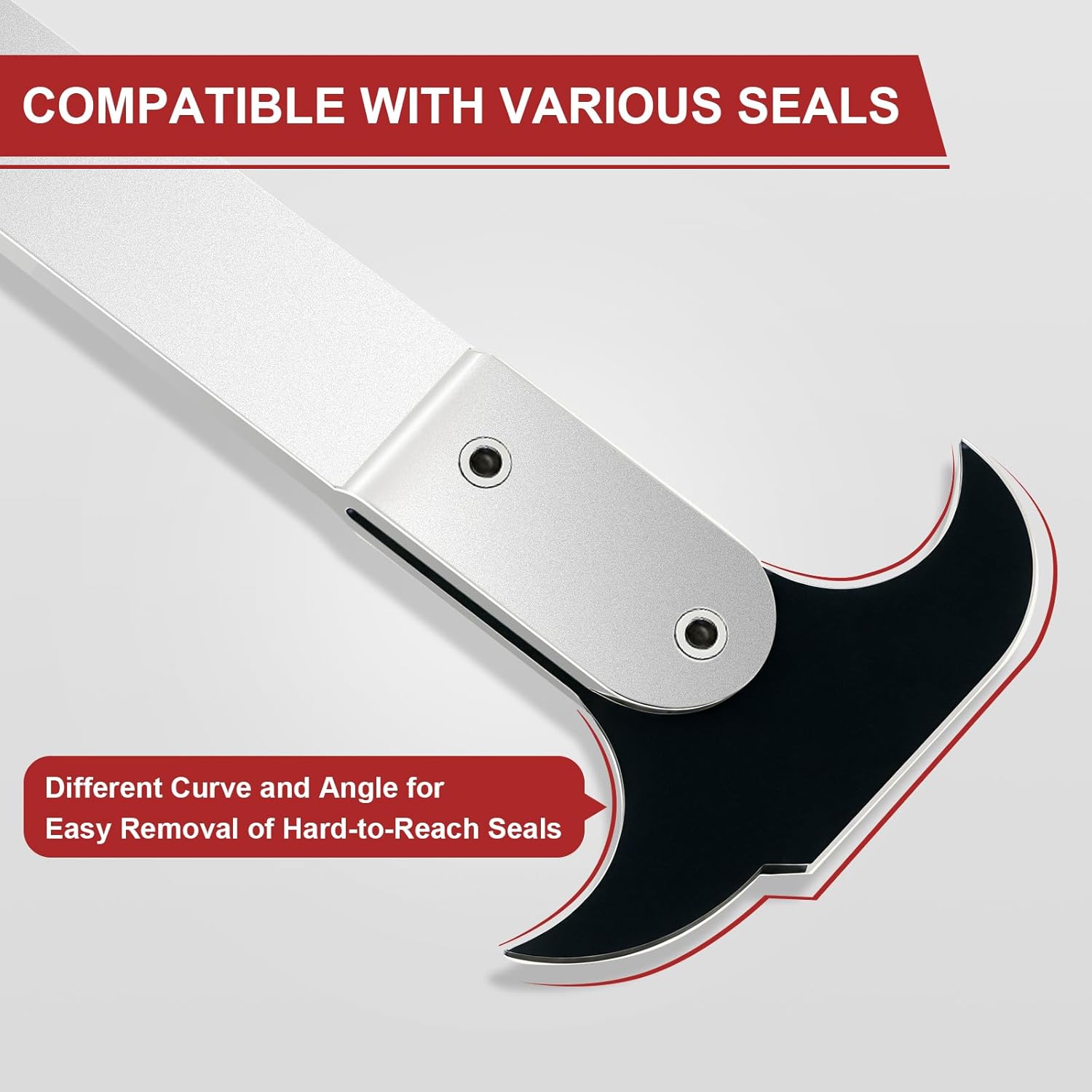 Seal Puller, 3rd Generation Oil Seal Removal Tool with 30% Thicker Dual Hook Tips and Heat-Treated Steel, Seal Puller Tool Perfect for Car, SUV, Light Truck and Machine Repair